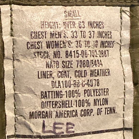 Vintage Y2K cold weather woodland camouflage jacket with liner size small - Picture 7 of 11